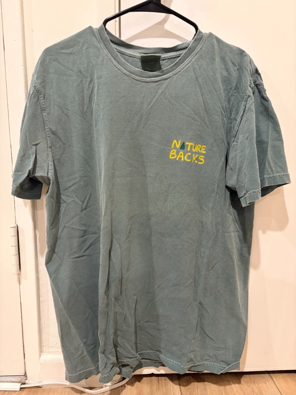 4 NATURE BACK shirts - mix of S/S & L/S